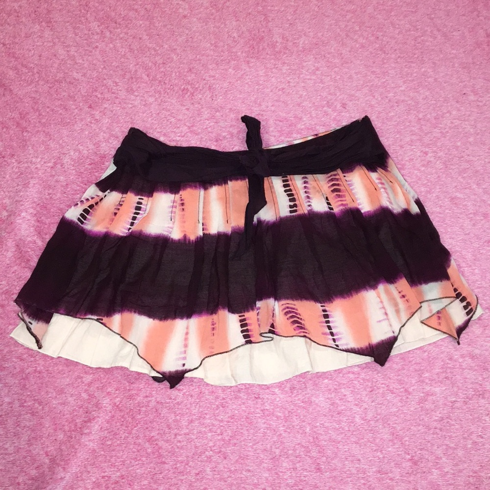 Free People Boho Tie Dye Flow Skirt Size 6
